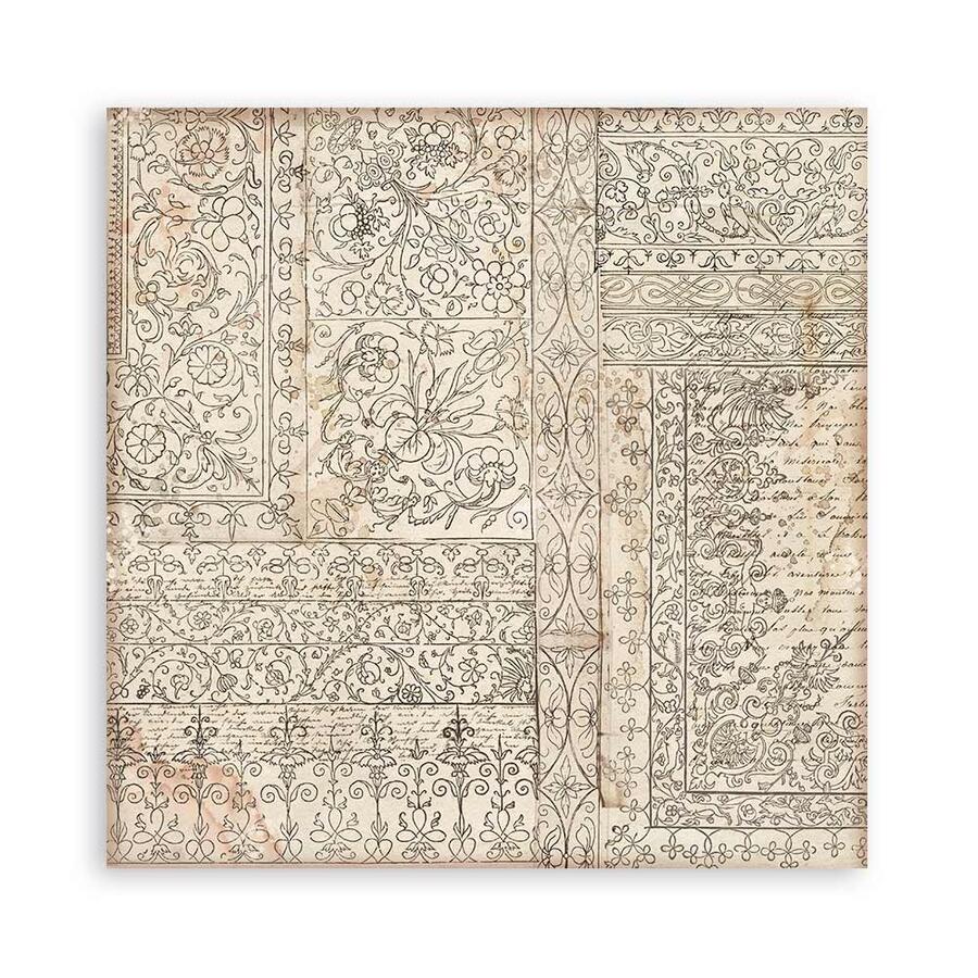Blocco 22 fogli 20,3 x 20,3 Single Face "Brocante Antiques"