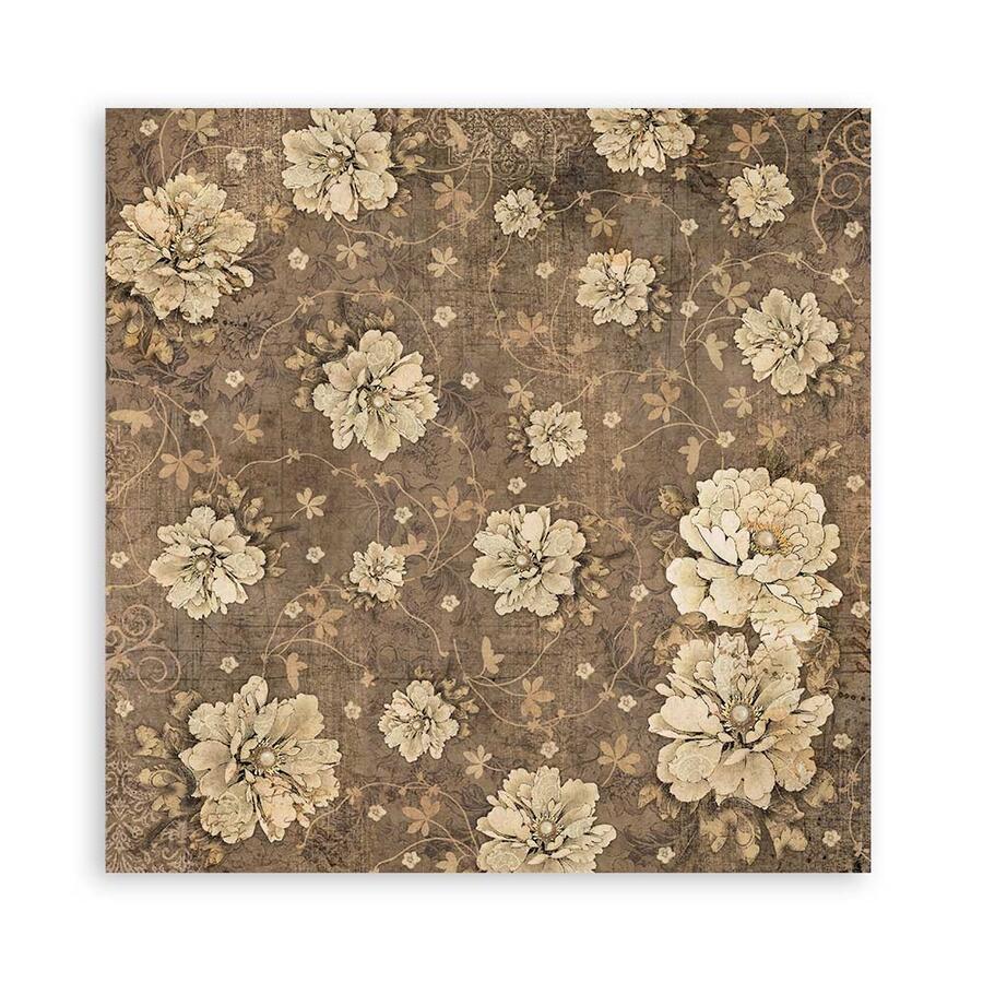 Blocco 10 fogli 20,3 x 20,3 Double Face " OldLace"