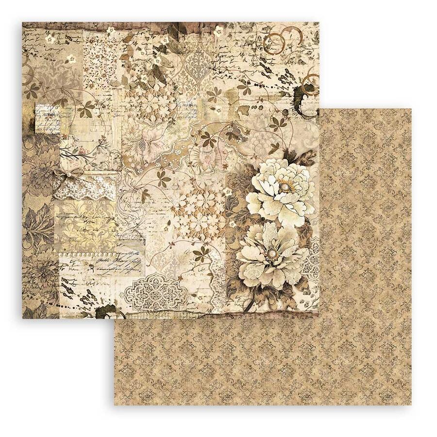 Blocco 10 fogli 30,5 x 30,5 Double Face " OldLace"