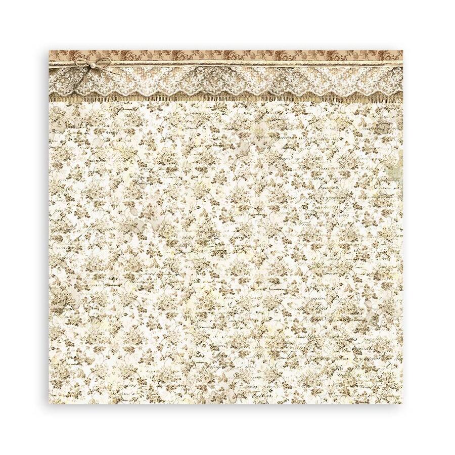 Blocco 10 fogli 30,5 x 30,5 Double Face " OldLace"