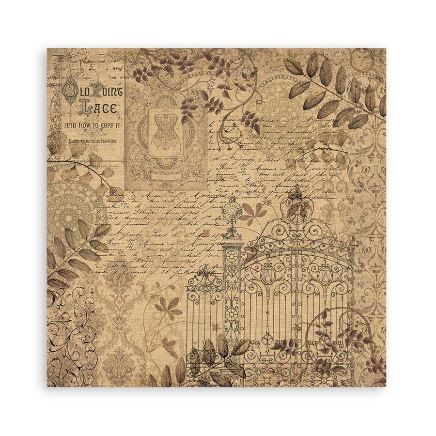 Blocco 10 fogli 30,5 x 30,5 Double Face " OldLace"