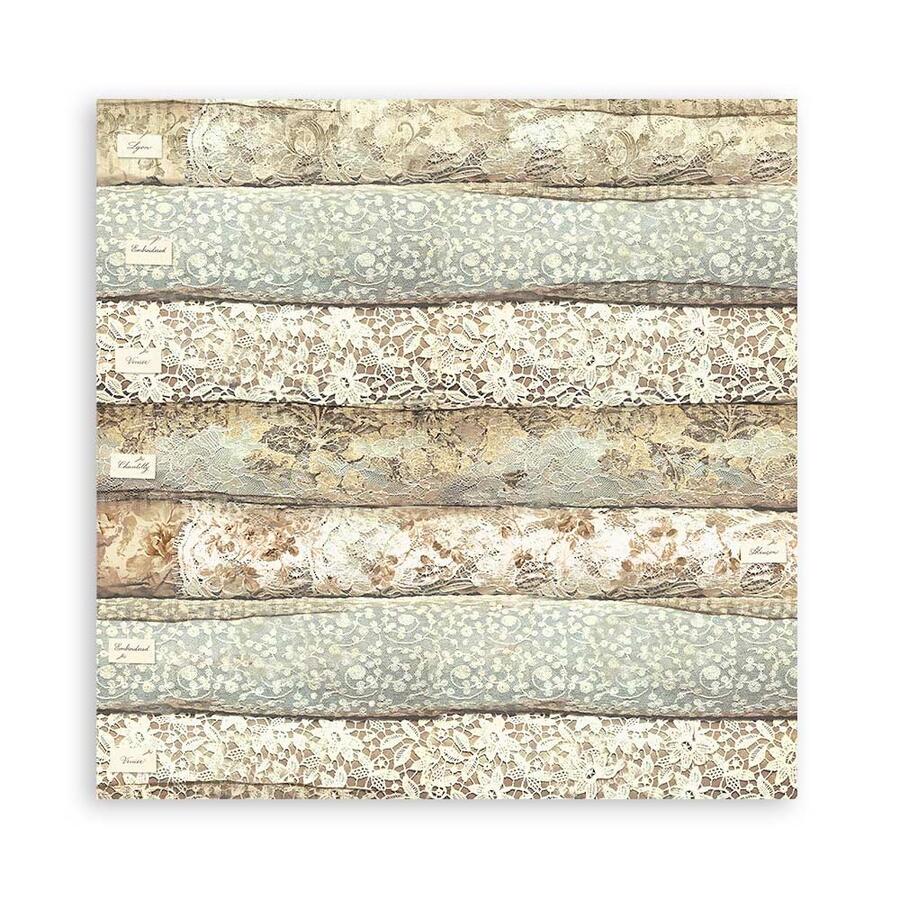 Blocco 10 fogli 30,5 x 30,5 Double Face " OldLace"