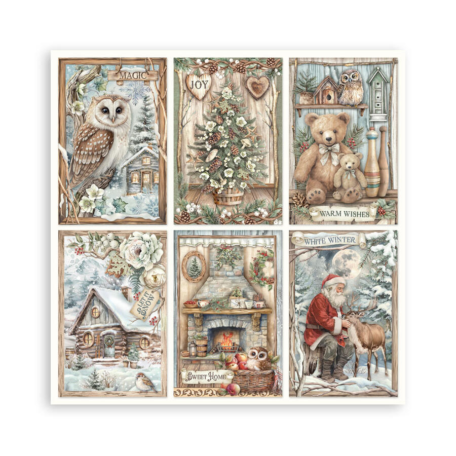 Blocco 10 fogli 30,5 x 30,5 Double Face "The Owl's House"