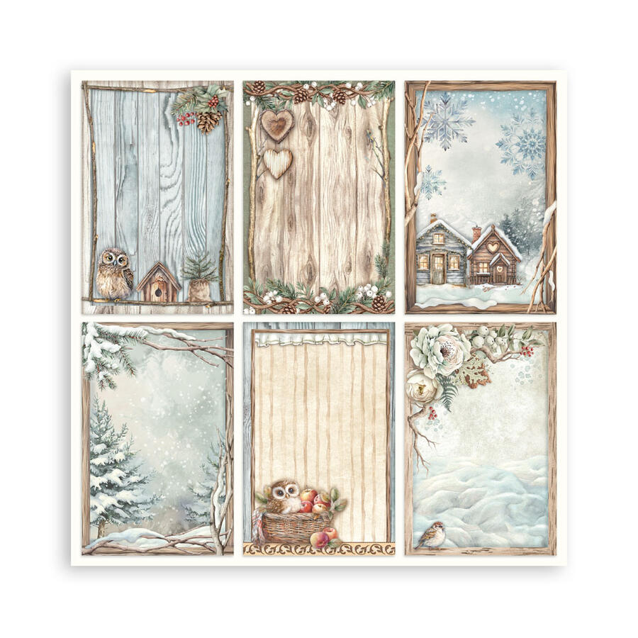 Blocco 10 fogli 30,5 x 30,5 Double Face "The Owl's House"