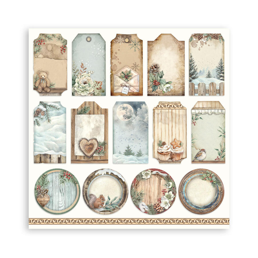 Blocco 10 fogli 30,5 x 30,5 Double Face "The Owl's House"