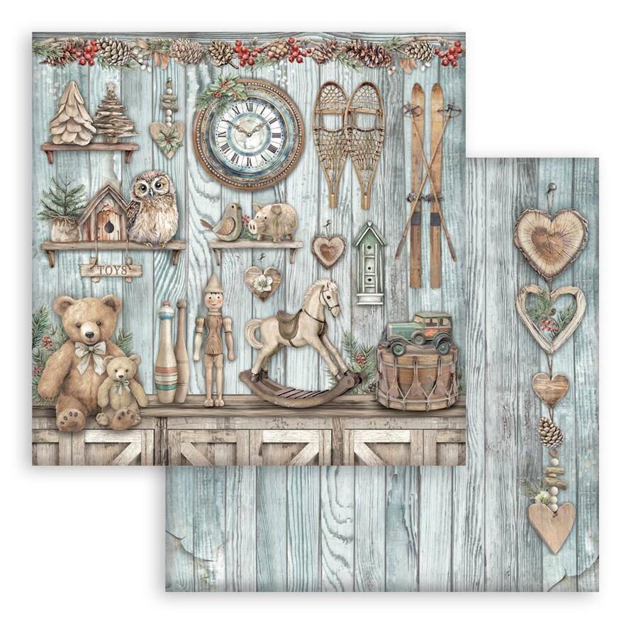 Blocco 10 fogli 20,3 x 20,3 Double Face "The Owl's House"