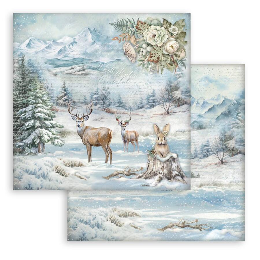 Blocco 10 fogli 20,3 x 20,3 Double Face "The Owl's House"