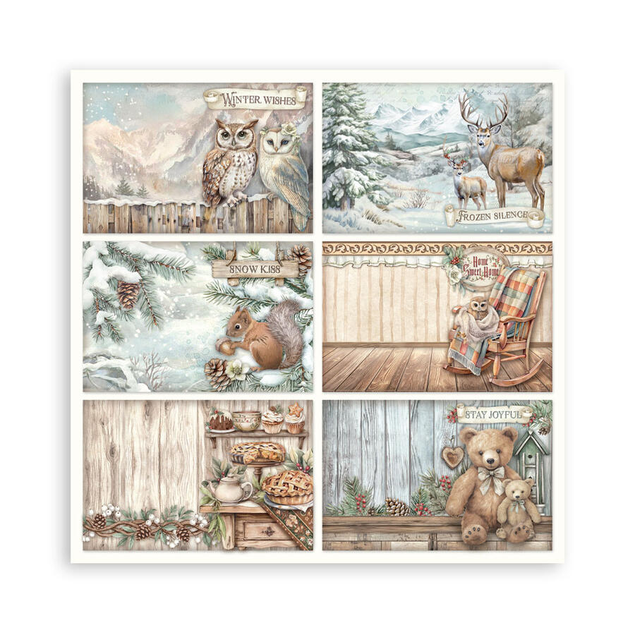 Blocco 22 fogli 30,5 x 30,5 Single Face "The Owl's House"
