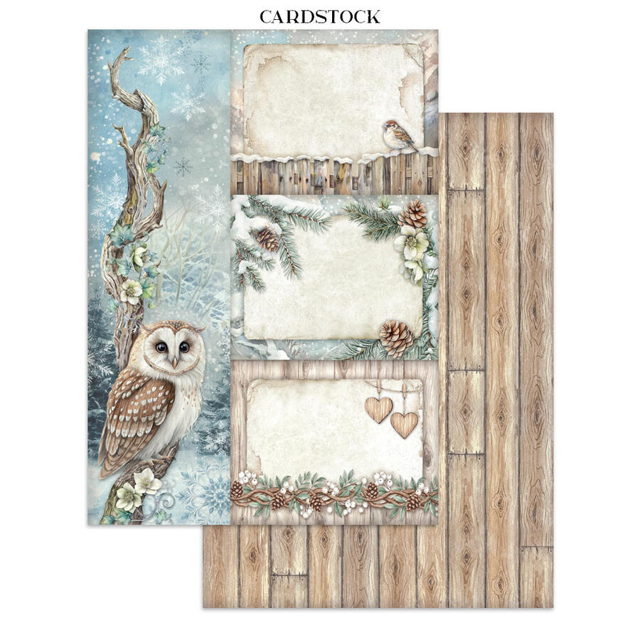 Junk Journal stickers, cut-outs, backgrounds "The Owl's House"