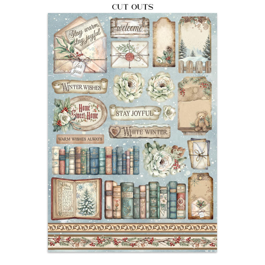 Junk Journal stickers, cut-outs, backgrounds "The Owl's House"