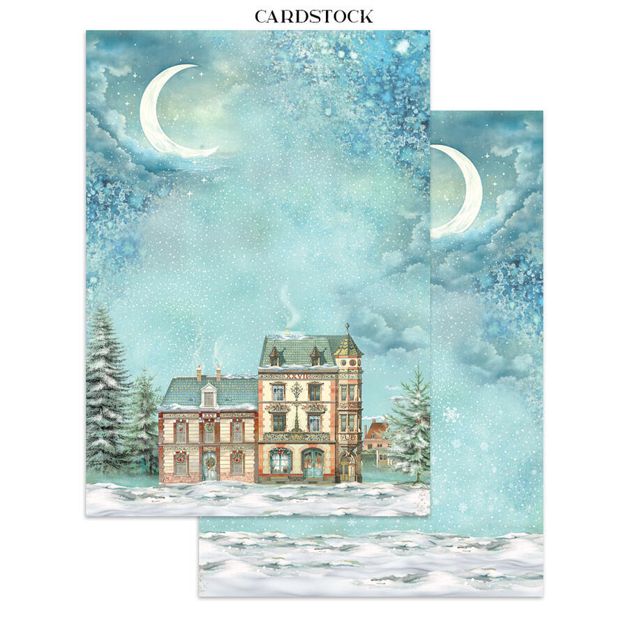 Junk Journal Stickers, cut-outs, backgrounds "Alice in Christmas"