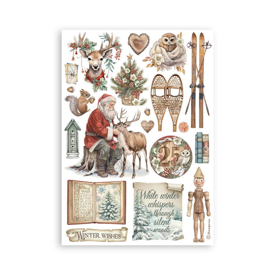 Washi pad 8 sheets A5 "The Owl's House"