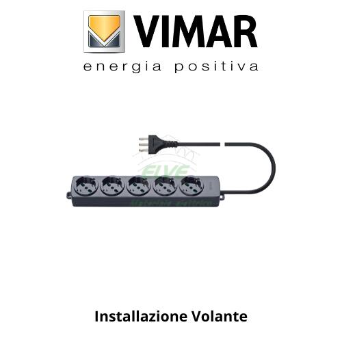 VIMAR - 01294.CC Presa multipla con cavo 5 universali nero