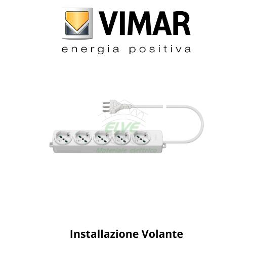 VIMAR - 01294.CC.B Presa multipla con cavo 5 universali bianco