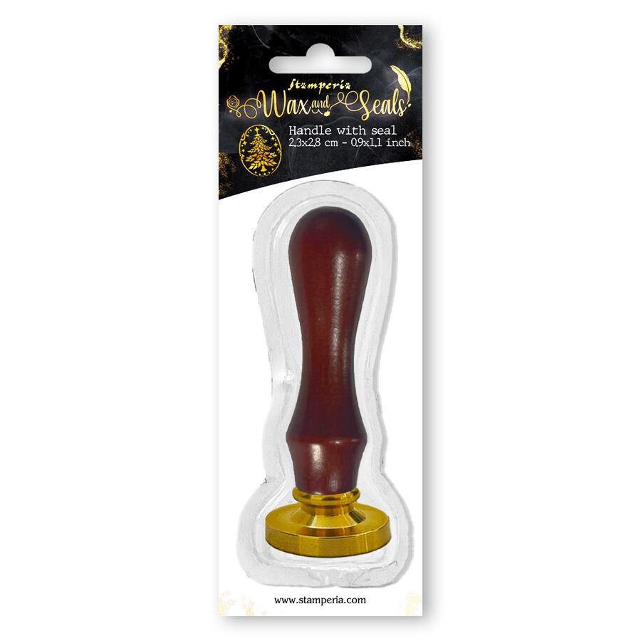 Sigillo ovale con manico Albero di Natale