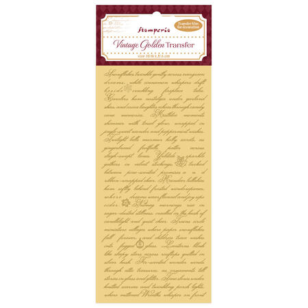 Vintage Golden Transfer Scritte