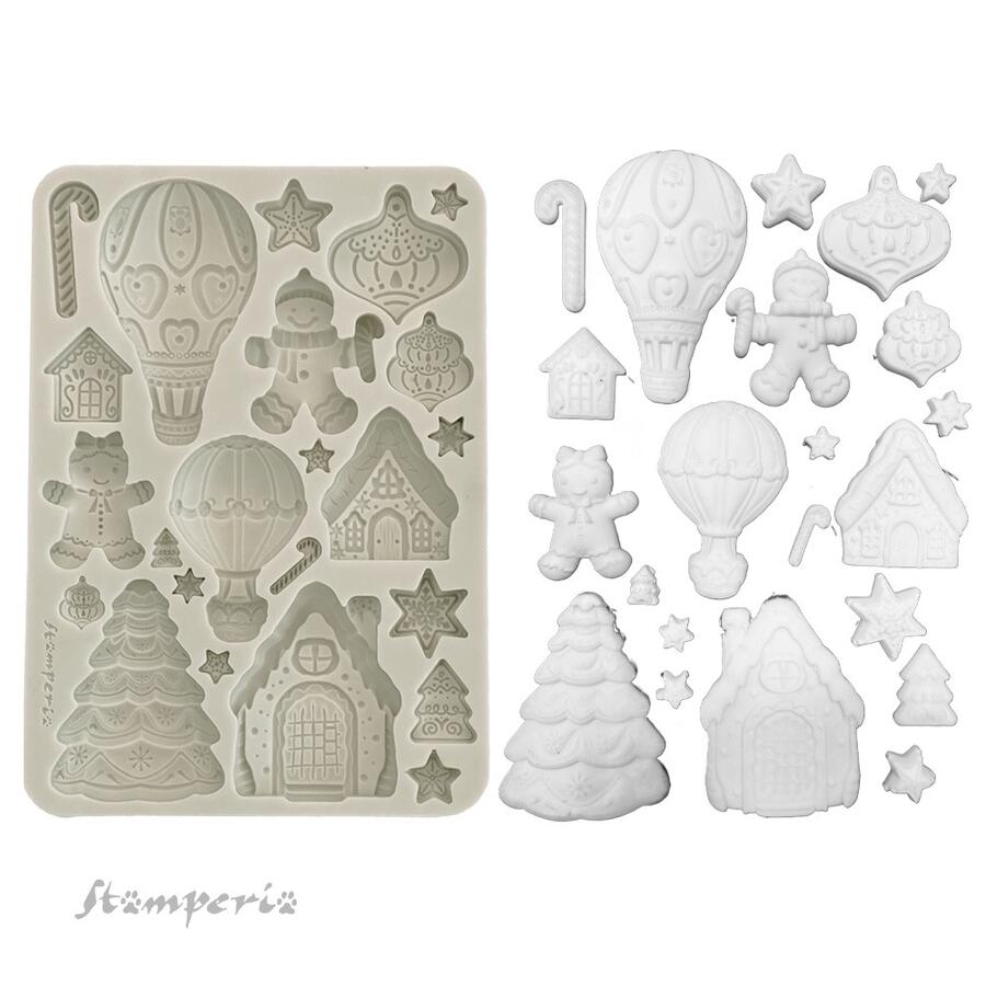 Stampo in silicone A5 Candy Christmas Gingerbreads