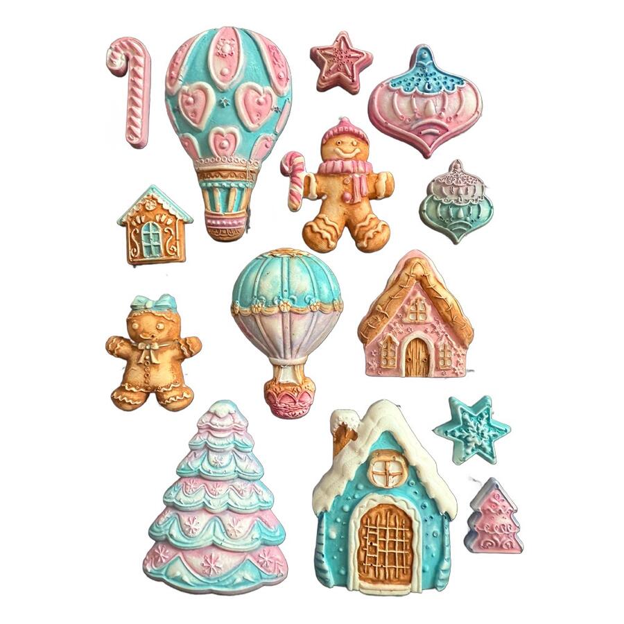 Stampo in silicone A5 Candy Christmas Gingerbreads