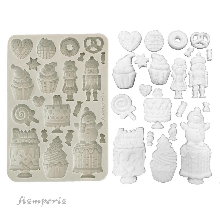 Stampo in silicone A5 Candy Christmas Cakes