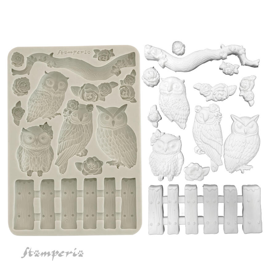 Stampo in silicone A5 The Owl's House Gufetti