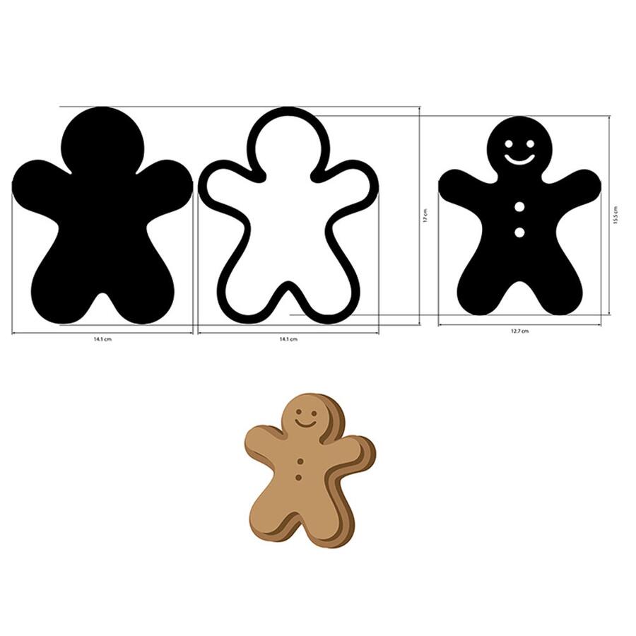 Crafty Shapes Candy Christmas Gingerbreads