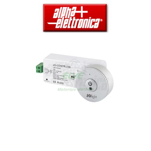 ALPHA ELETTRONICA - Kit dimmer per strip led monocolore con radiocomando rf e ingresso pulsante