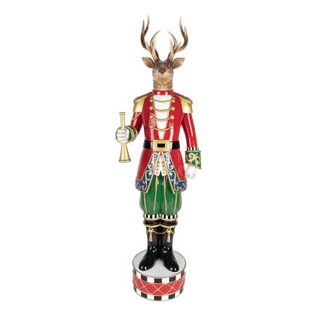 Clayre & Eef - Statuetta decorativa di Natale Cervo 25x20x82 