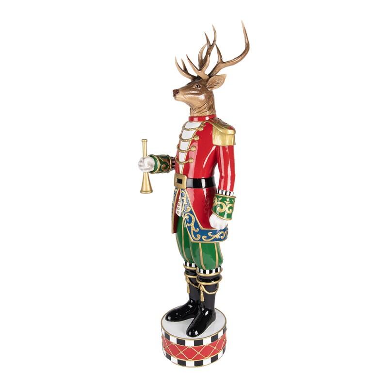 Clayre & Eef - Statuetta decorativa di Natale Cervo 25x20x82 