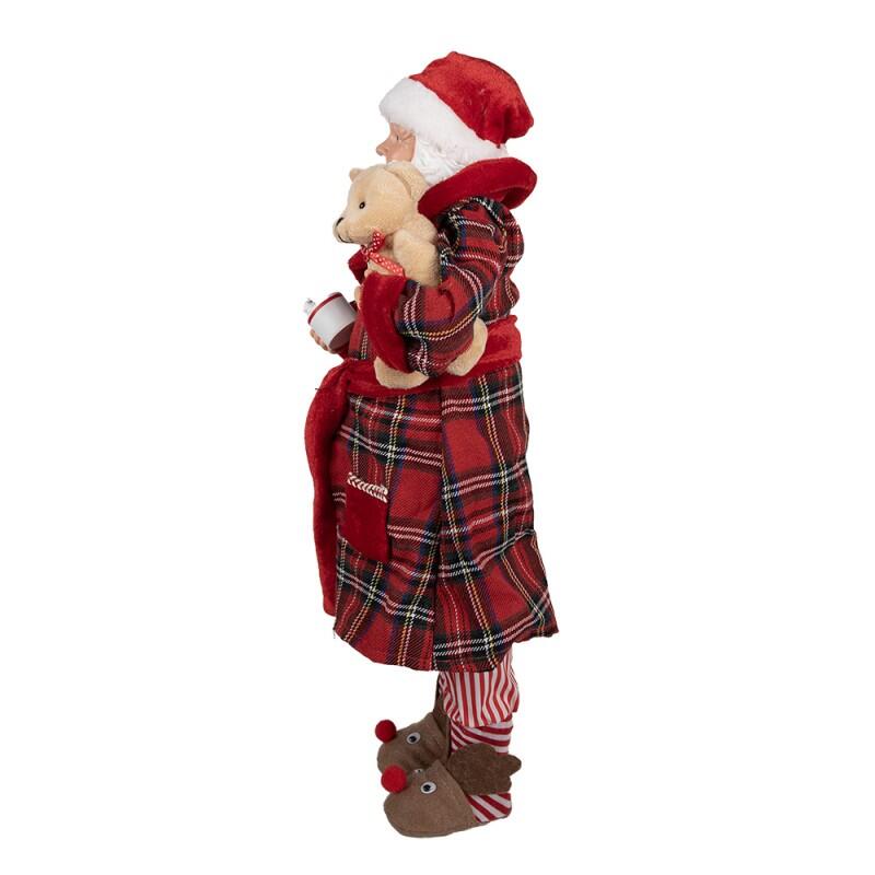 Clayre & Eef - Statuetta decorativa di Natale Babbo Natale 50 cm