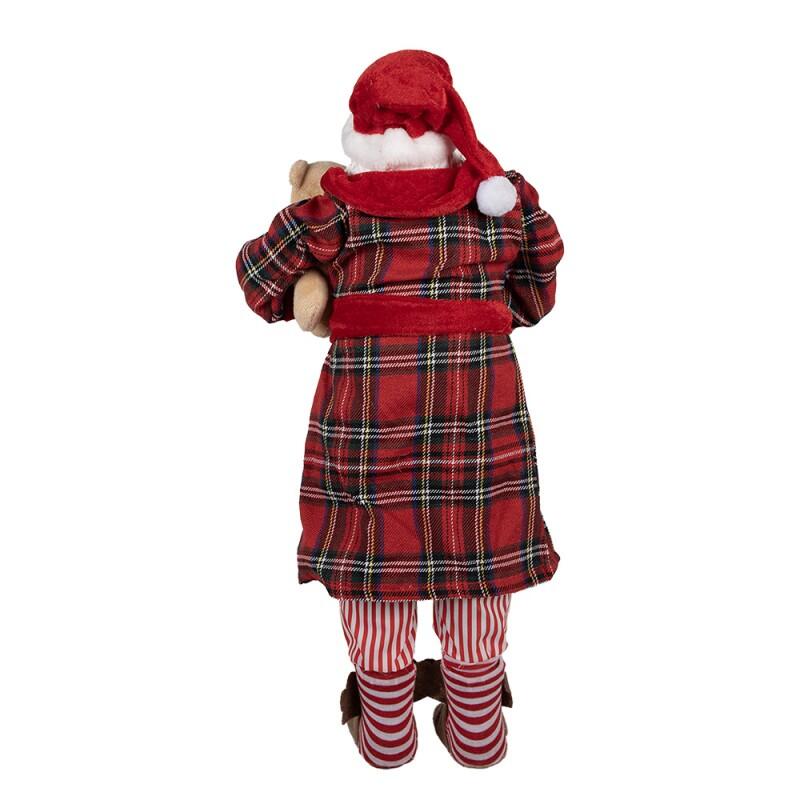Clayre & Eef - Statuetta decorativa di Natale Babbo Natale 50 cm