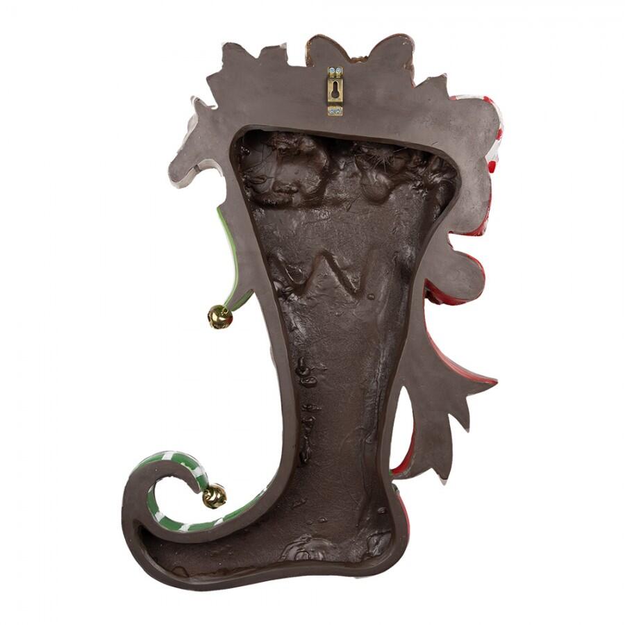 Clayre & Eef - Decorazione murale Calze di Natale 54x12x78 cm 