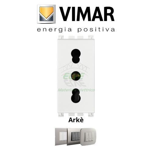 VIMAR - 19203.B ARKE' Bpresa 2P+T 16A P17/11 bianco