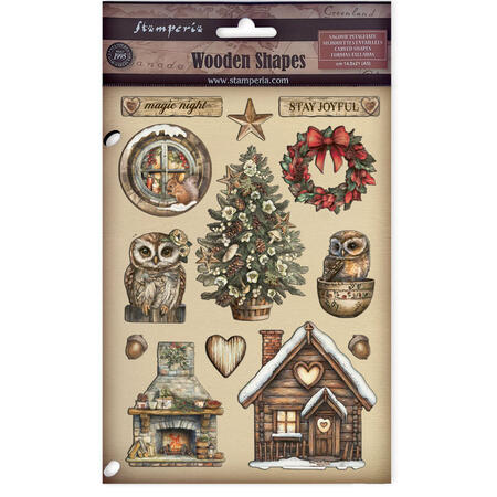 Wooden shape colorato sto A5 The Owl's House