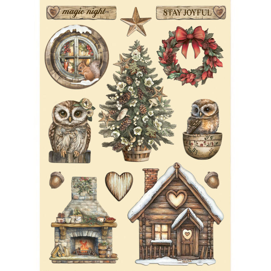Wooden shape colorato sto A5 The Owl's House