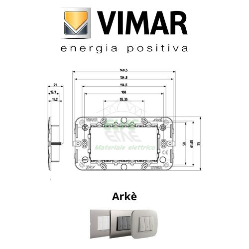 VIMAR - 19614 ARKE' Supporto 4 moduli