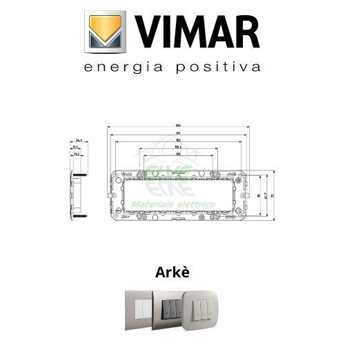 VIMAR - 19617 ARKE' Supporto 7 moduli