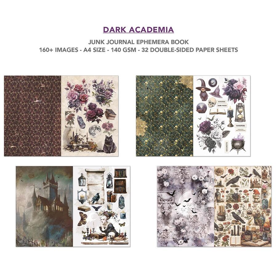 Junk Journal Ephemera Book Dark Academia 