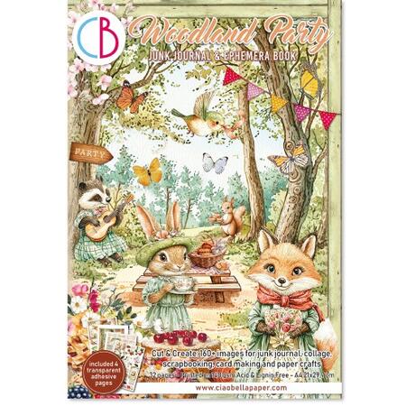 Junk Journal Ephemera Book Woodland Party
