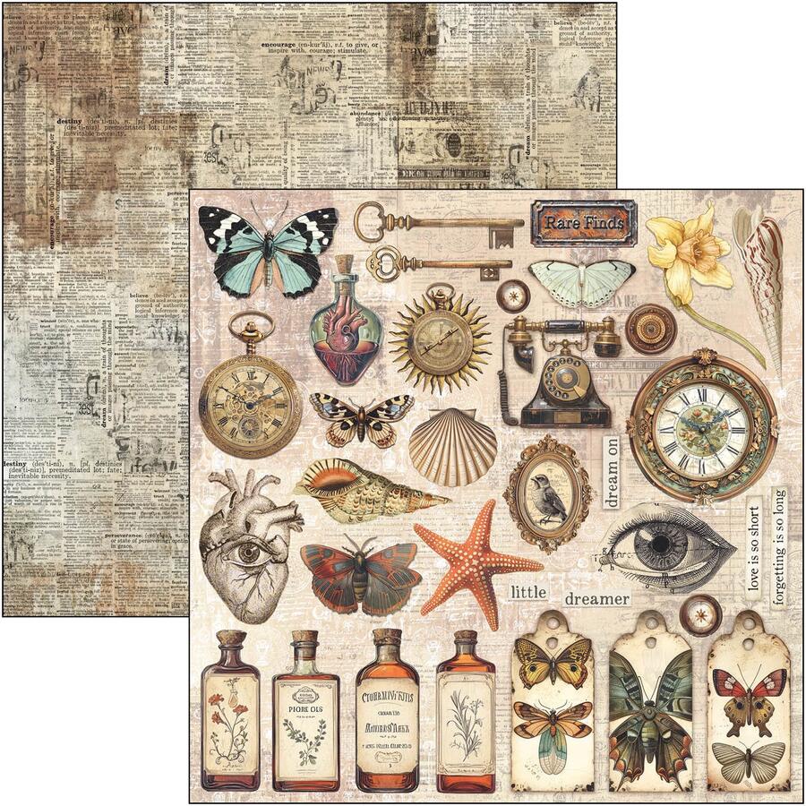 Cabinet of Curiosities Paper pad 30,5 x 30,5
