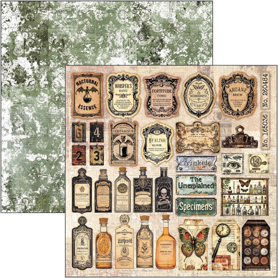 Cabinet of Curiosities Paper pad 30,5 x 30,5