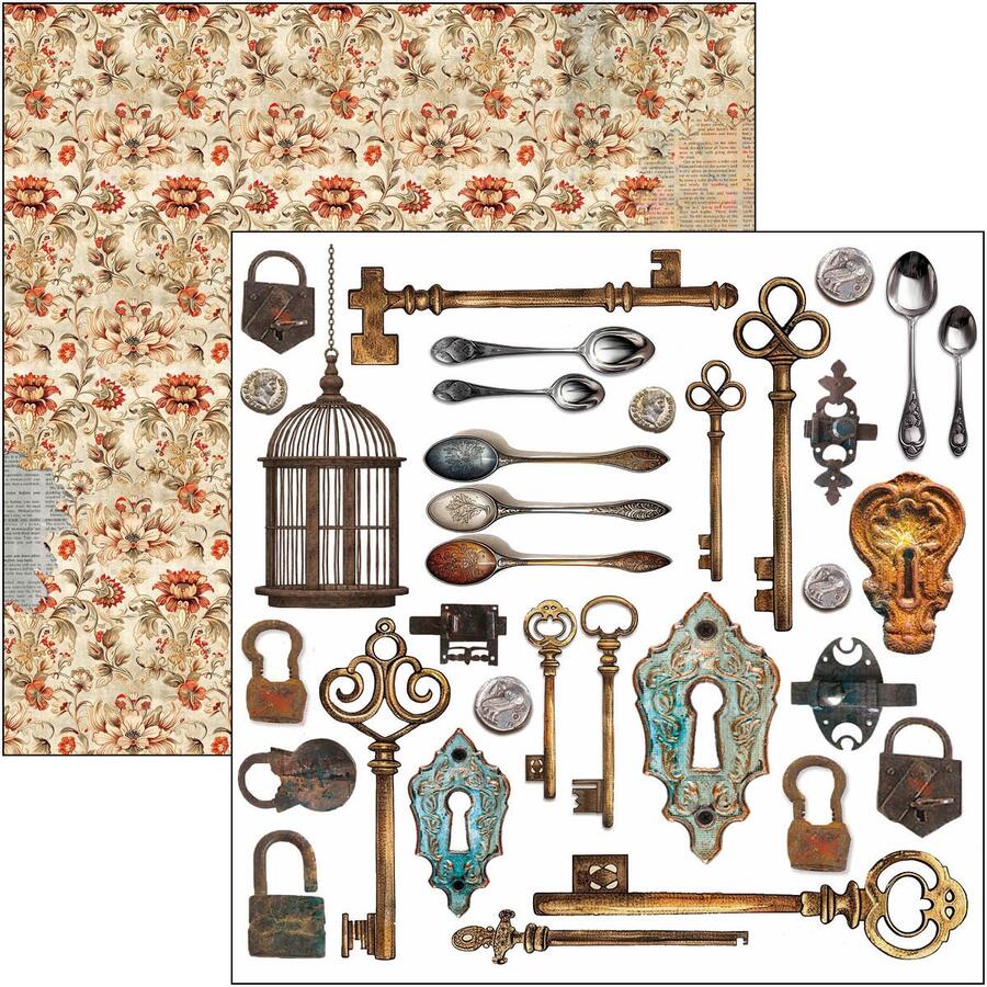 Cabinet of Curiosities Fussy Cut pad 15 x 15 cm