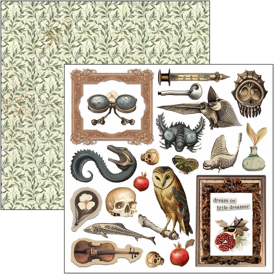 Cabinet of Curiosities Fussy Cut pad 15 x 15 cm