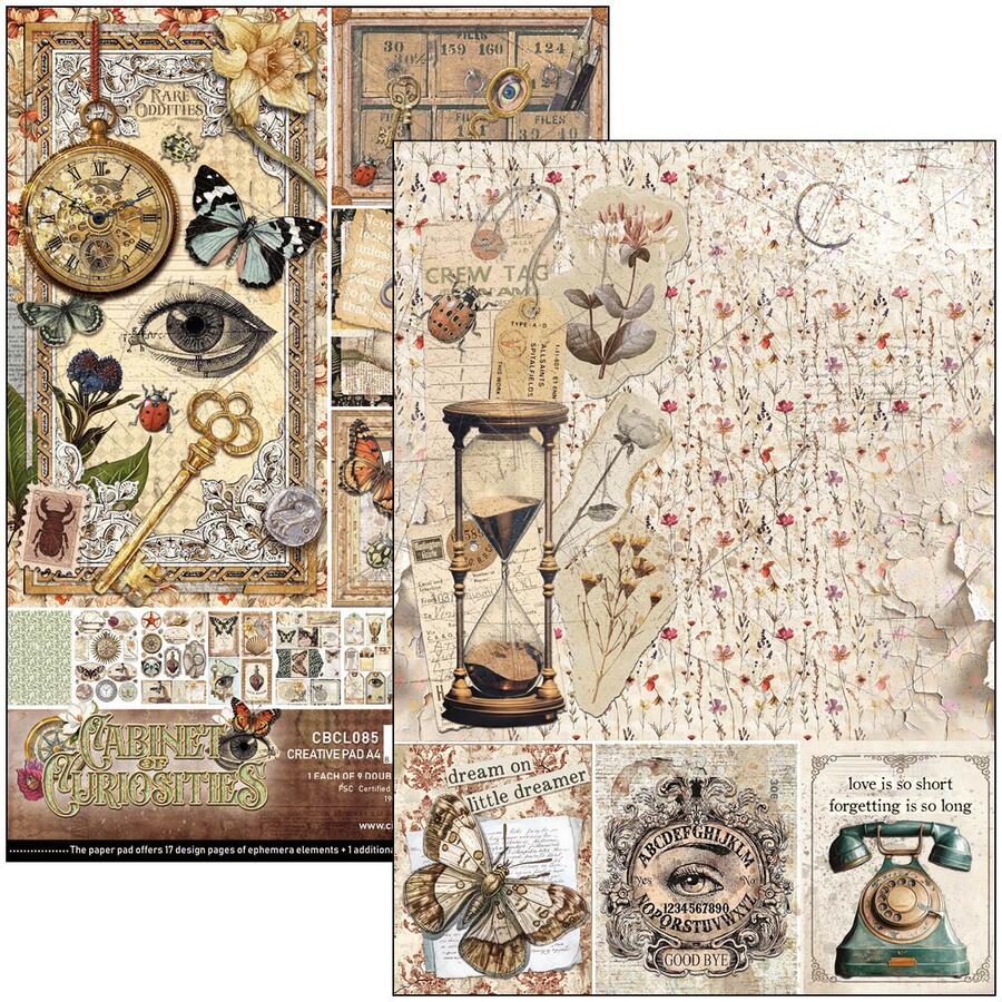 Cabinet of Curiosities Creative Pad A4