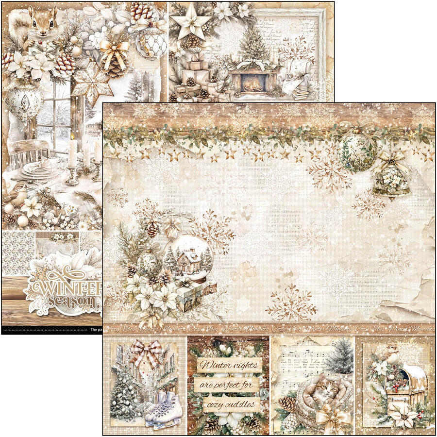 Winter Season Paper Pad 20,3 x 20,3