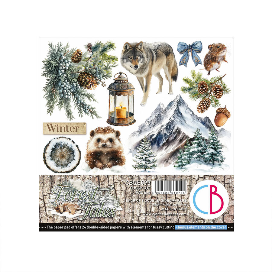 Forest Tales Fussy Cut pad 15 x 15 cm