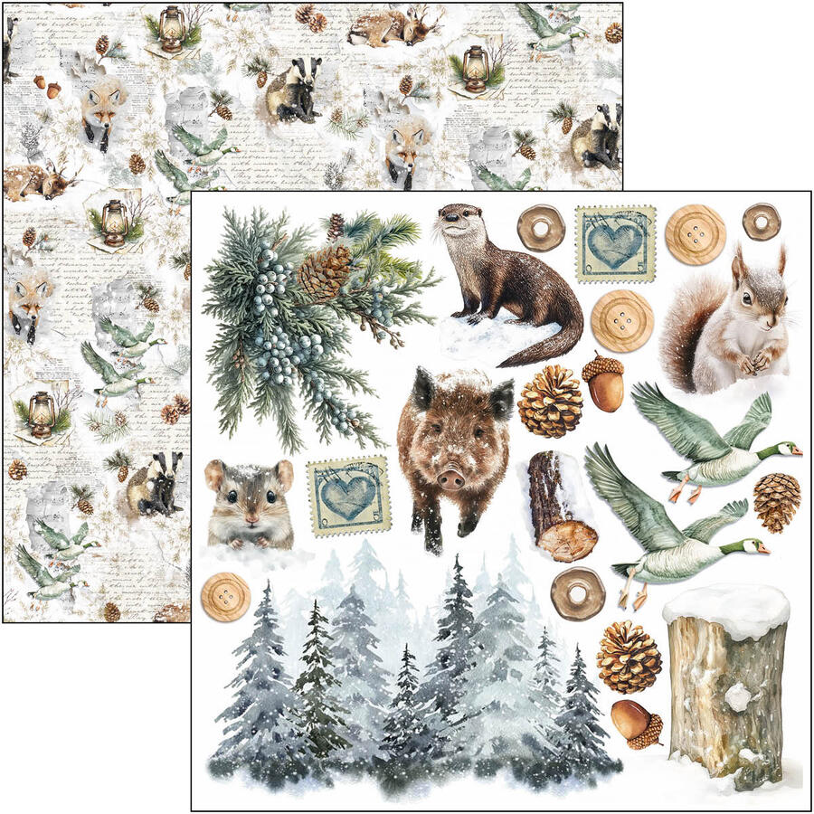 Forest Tales Fussy Cut pad 15 x 15 cm