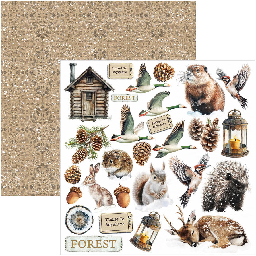 Forest Tales Fussy Cut pad 15 x 15 cm