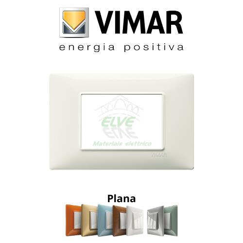 VIMAR - 14653.02 PLANA Placca 3 moduli avorio