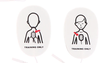 Elettrodi didattici pediatrici per XFT-120C+, 120C e Pocket AED Trainer - 5 coppia