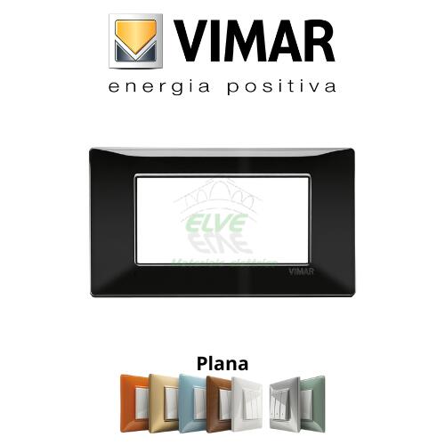 VIMAR - 14654.05 PLANA Placca 4 moduli nero